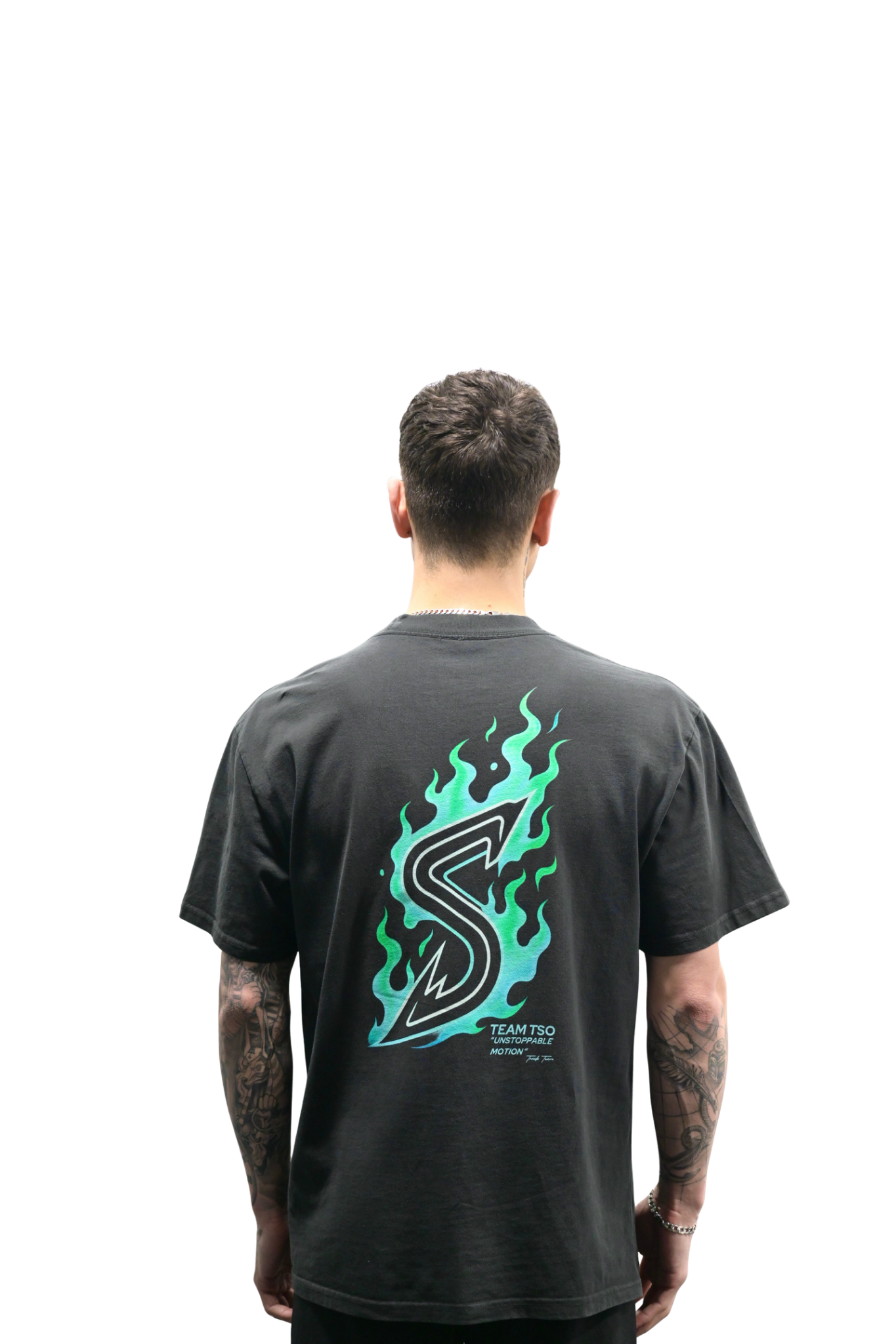 Flame T-Shirt - Faded Black
