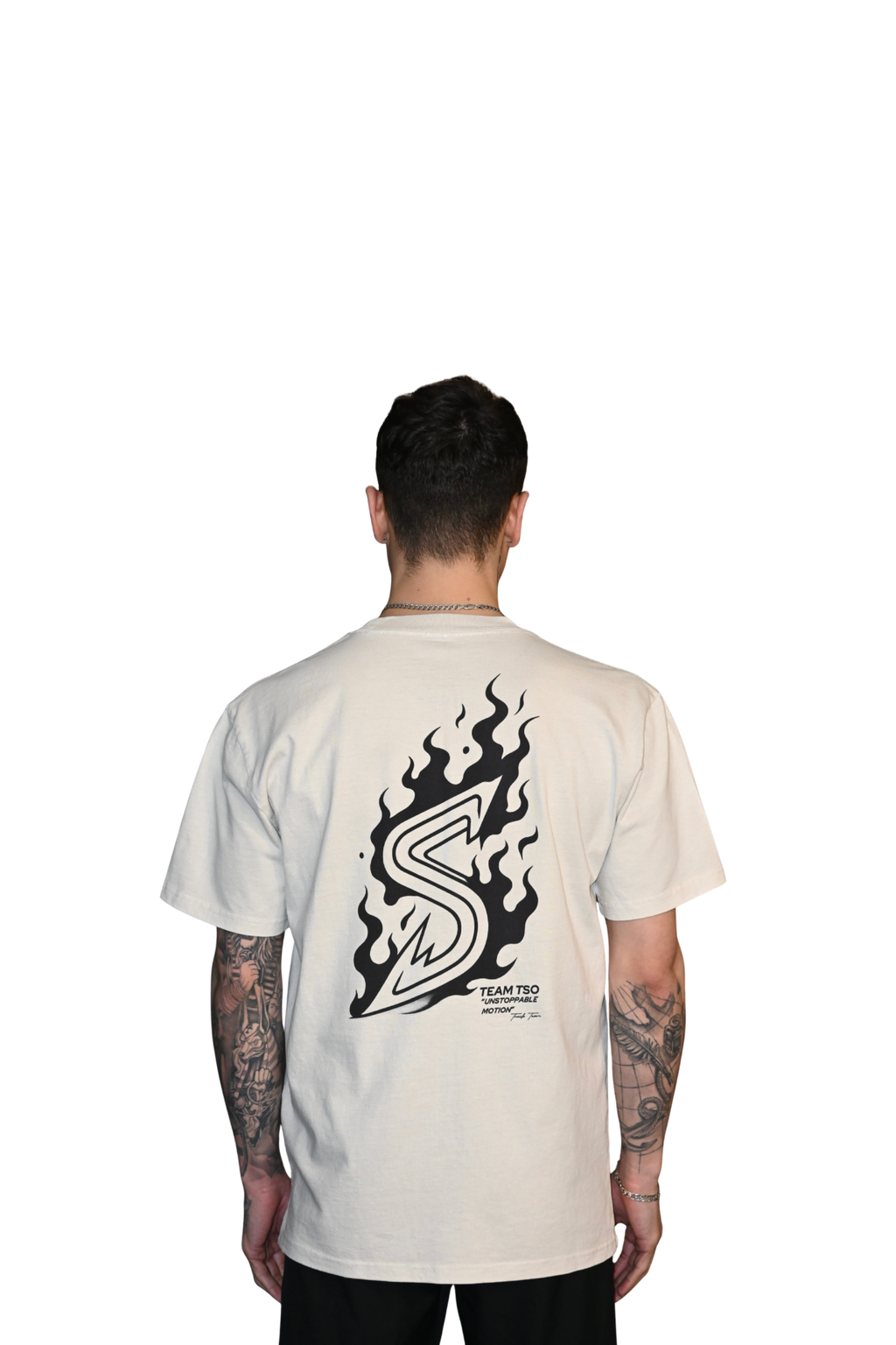 Flame T-Shirt - Faded Bone